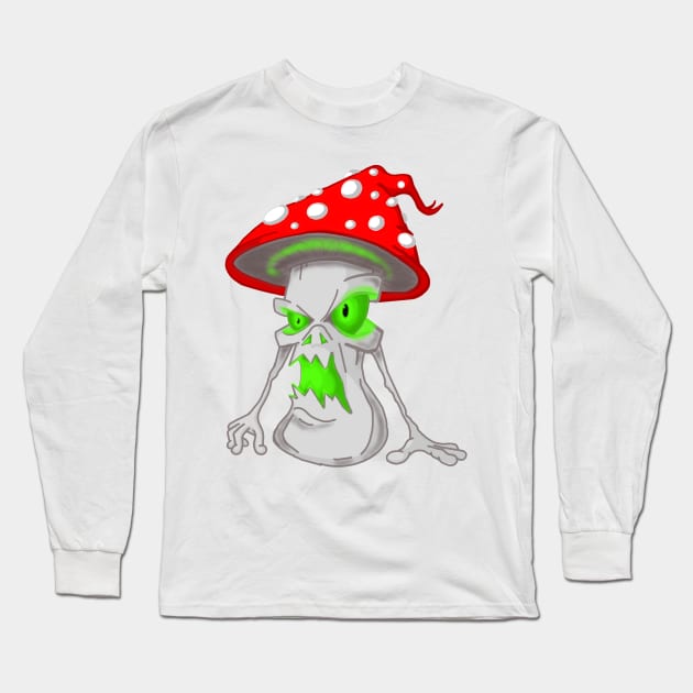 Toadstool Dark Long Sleeve T-Shirt by TheEndDesign